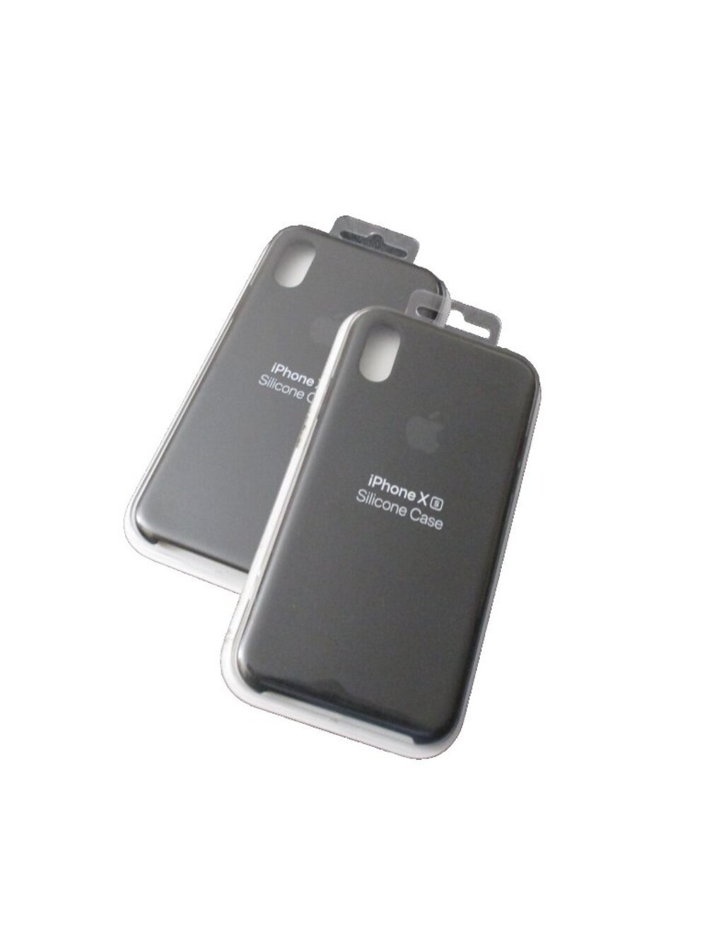 2 Genuine Original Apple iPhone XS Silicone Case Cover Black MRW72ZM/A - New